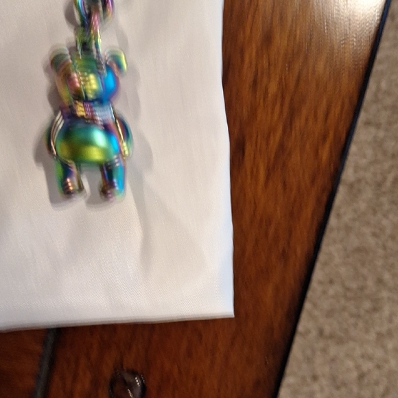 Coach Iridescent Purple and Blue Crossbody Bag, Wallet, Charm, And Dust Bag - Picture 9 of 14